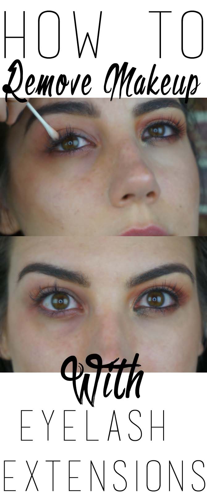 how to remove makeup with eyelash extensions